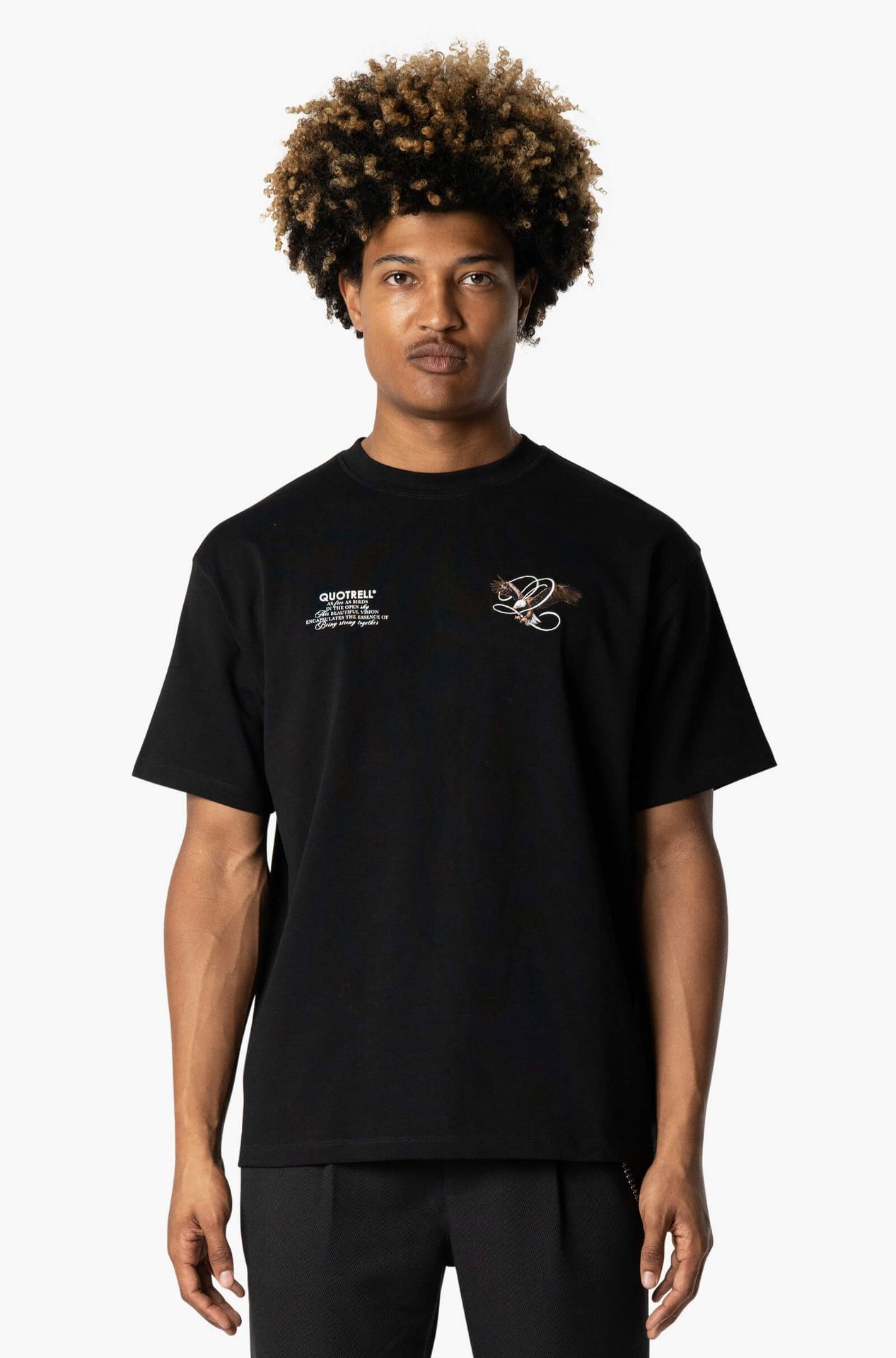 Quotrell Raptor tee Black/White 2900154164062