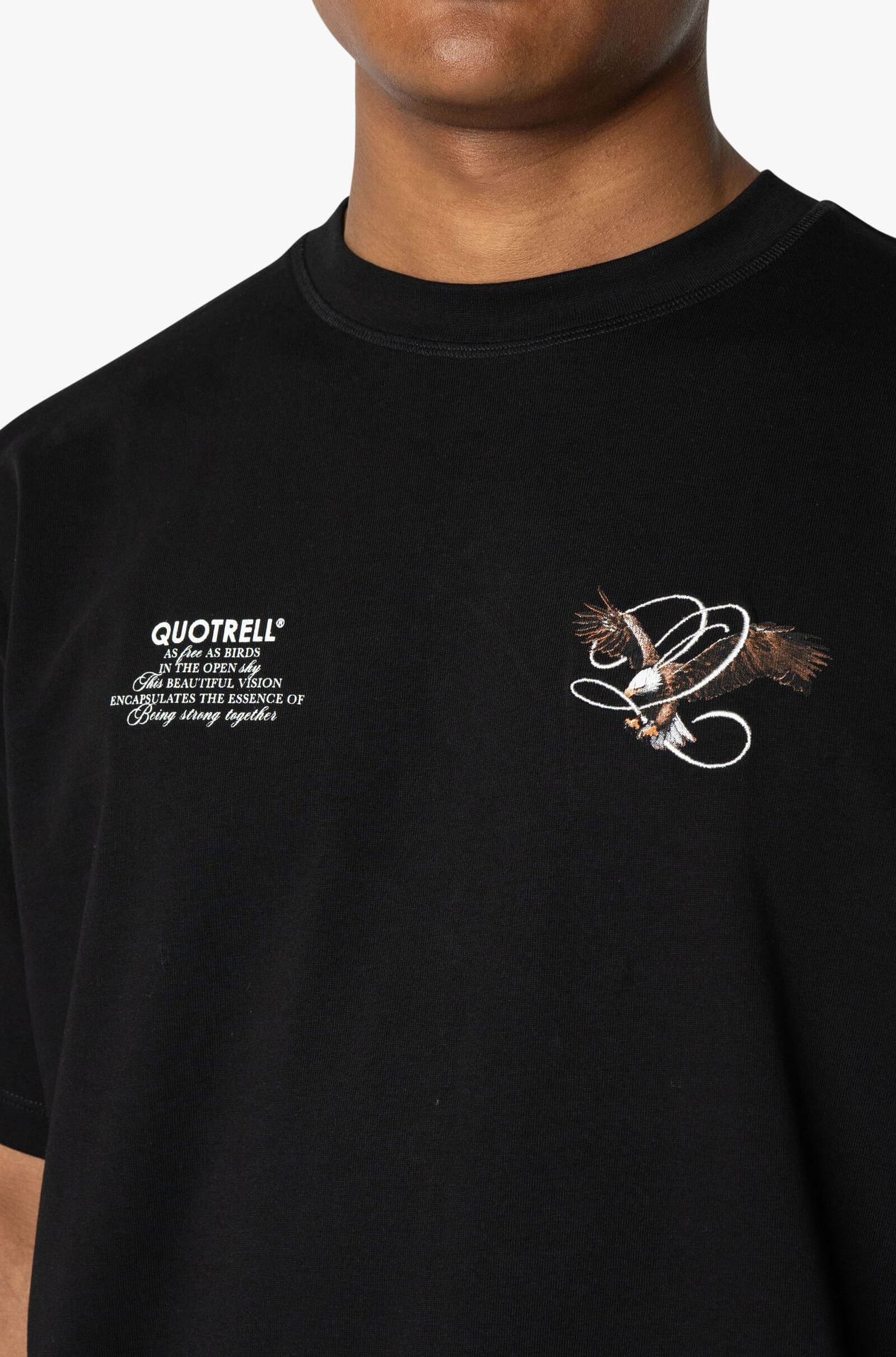 Quotrell Raptor tee Black/White 2900154164062