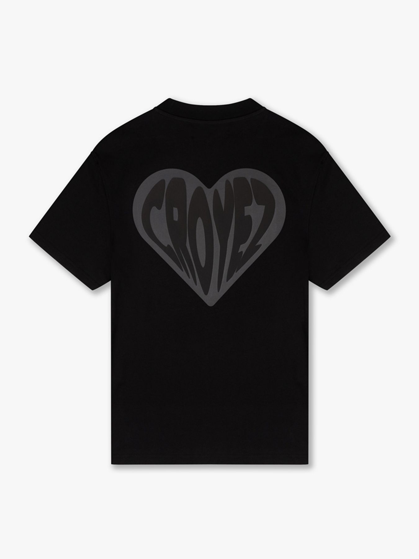 Croyez Puffed Heart t-shirt 02A Black 2900154166066