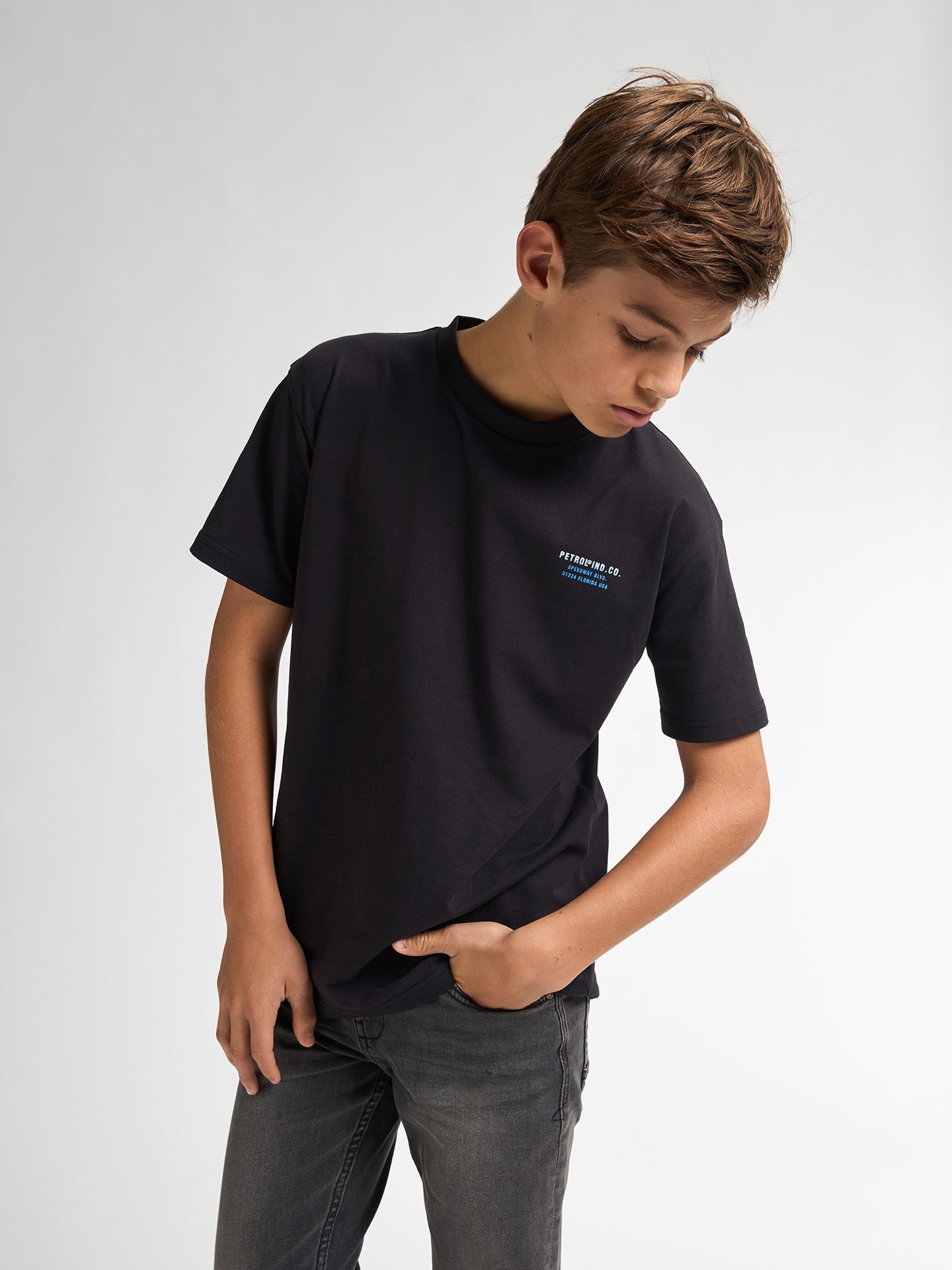 Petrol Industries Boys T-Shirt SS Classic Print 9999 black 2900154199033