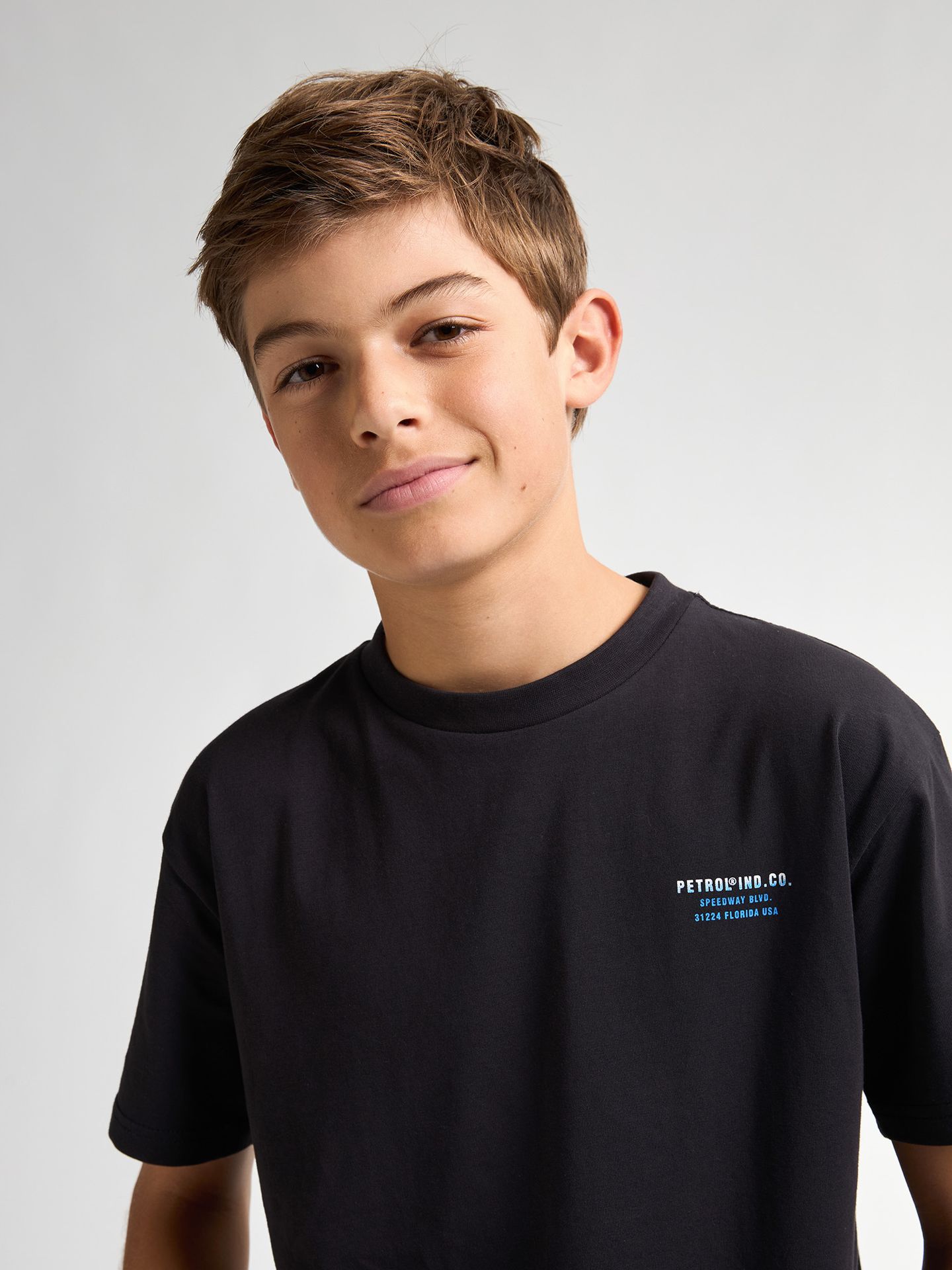 Petrol Industries Boys T-Shirt SS Classic Print 9999 black 2900154199033