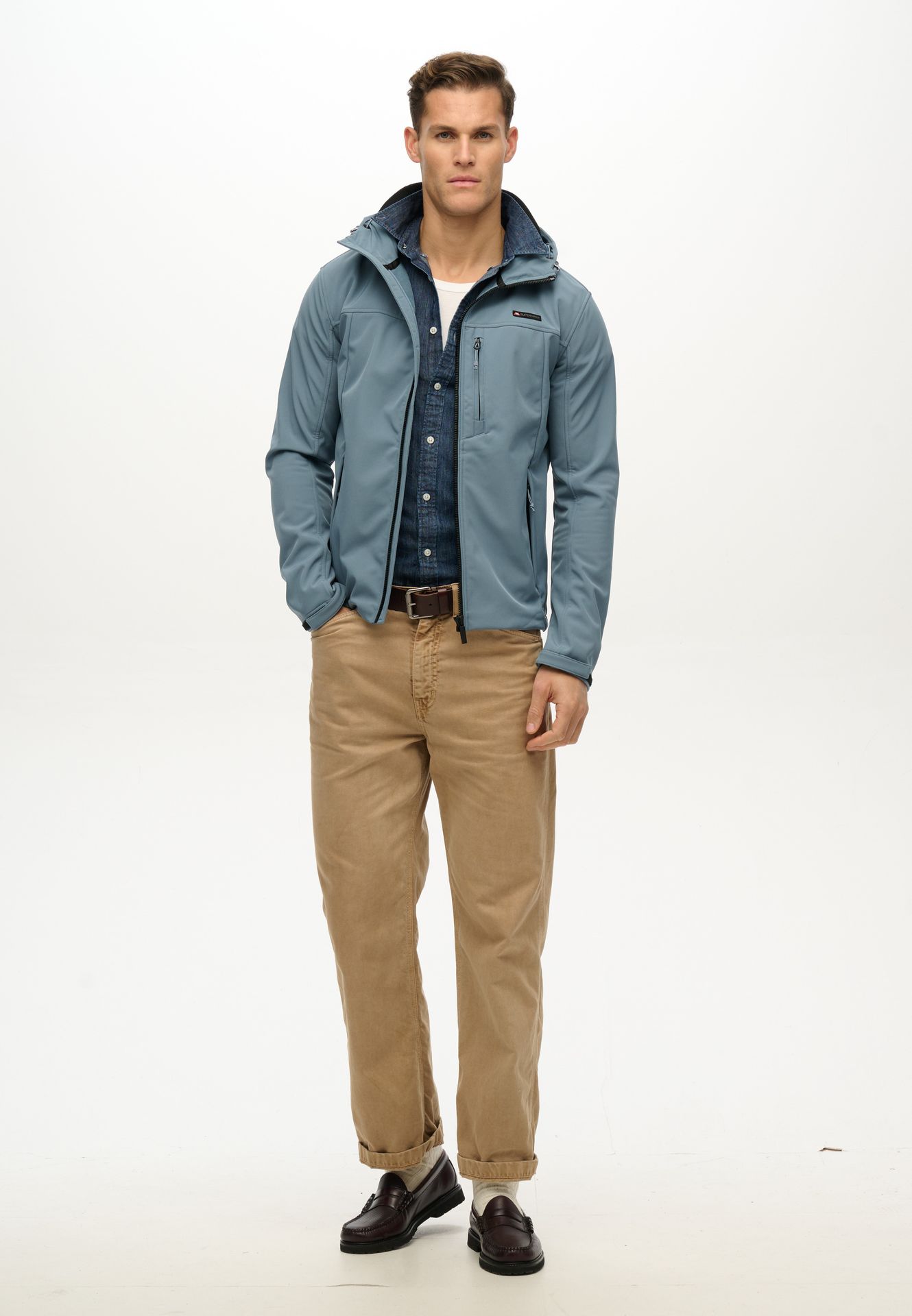 Superdry Hooded soft shell trekker jkt 3kq Heritage 2900154206076