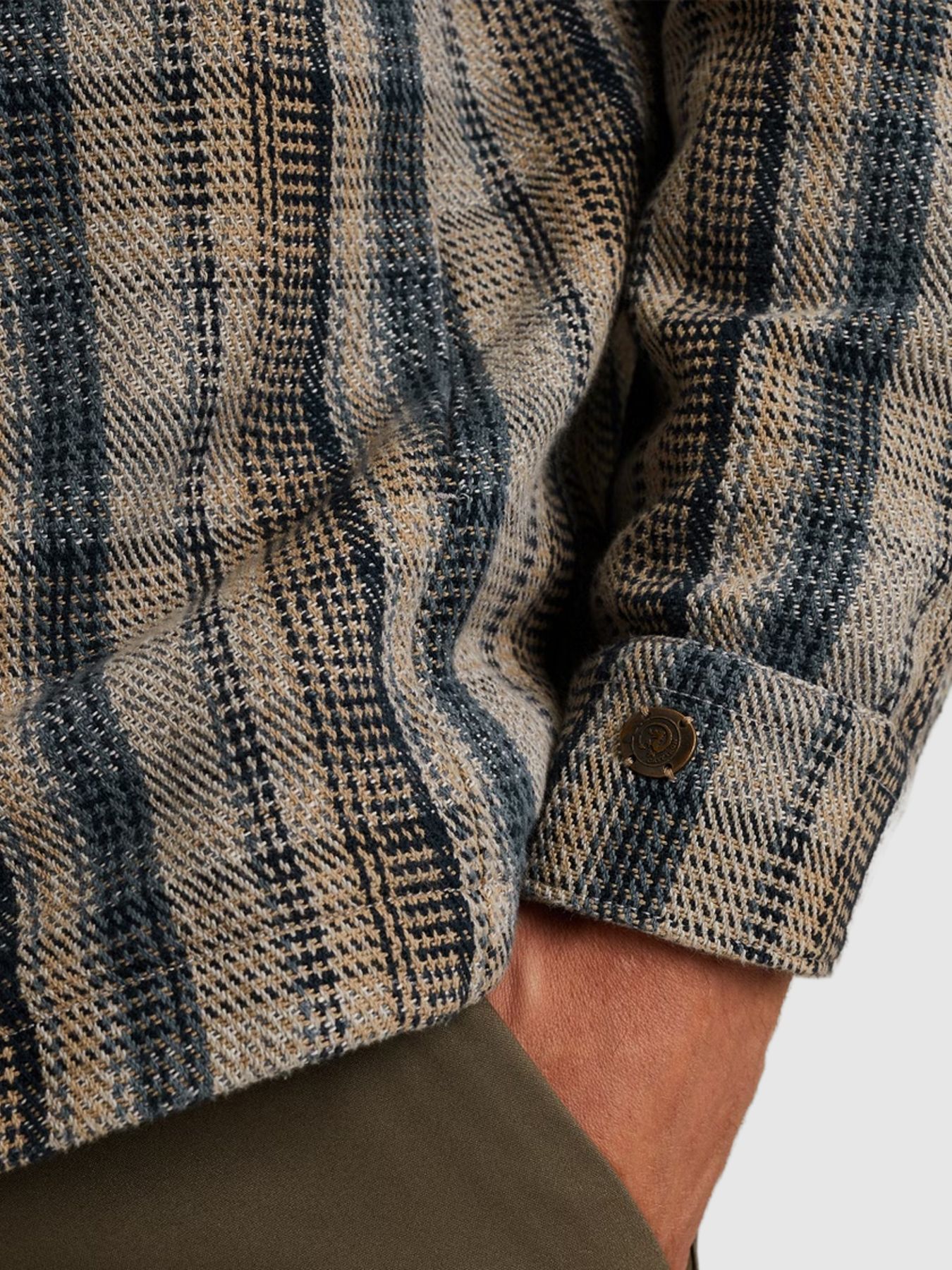 Cast Iron LONG SLEEVE SHIRT Heavy Check Stormy Weather 2900154218017 Cast Iron LONG SLEEVE SHIRT Heavy Check Stormy Weather 2900154218017