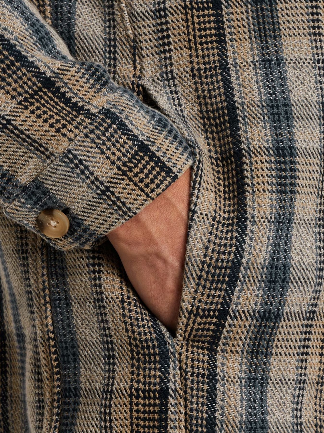 Cast Iron LONG SLEEVE SHIRT Heavy Check Stormy Weather 2900154218017 Cast Iron LONG SLEEVE SHIRT Heavy Check Stormy Weather 2900154218017