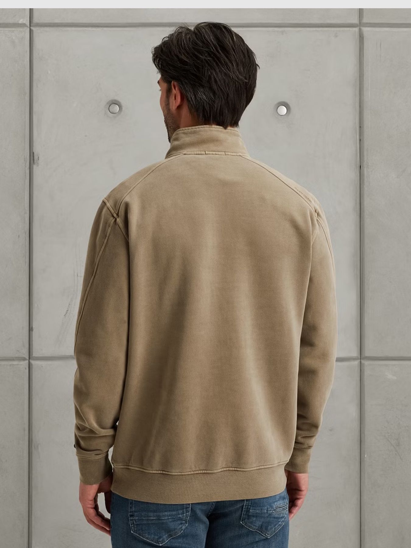 Cast Iron Half zip collar regular fit peache Brindle 2900154221017