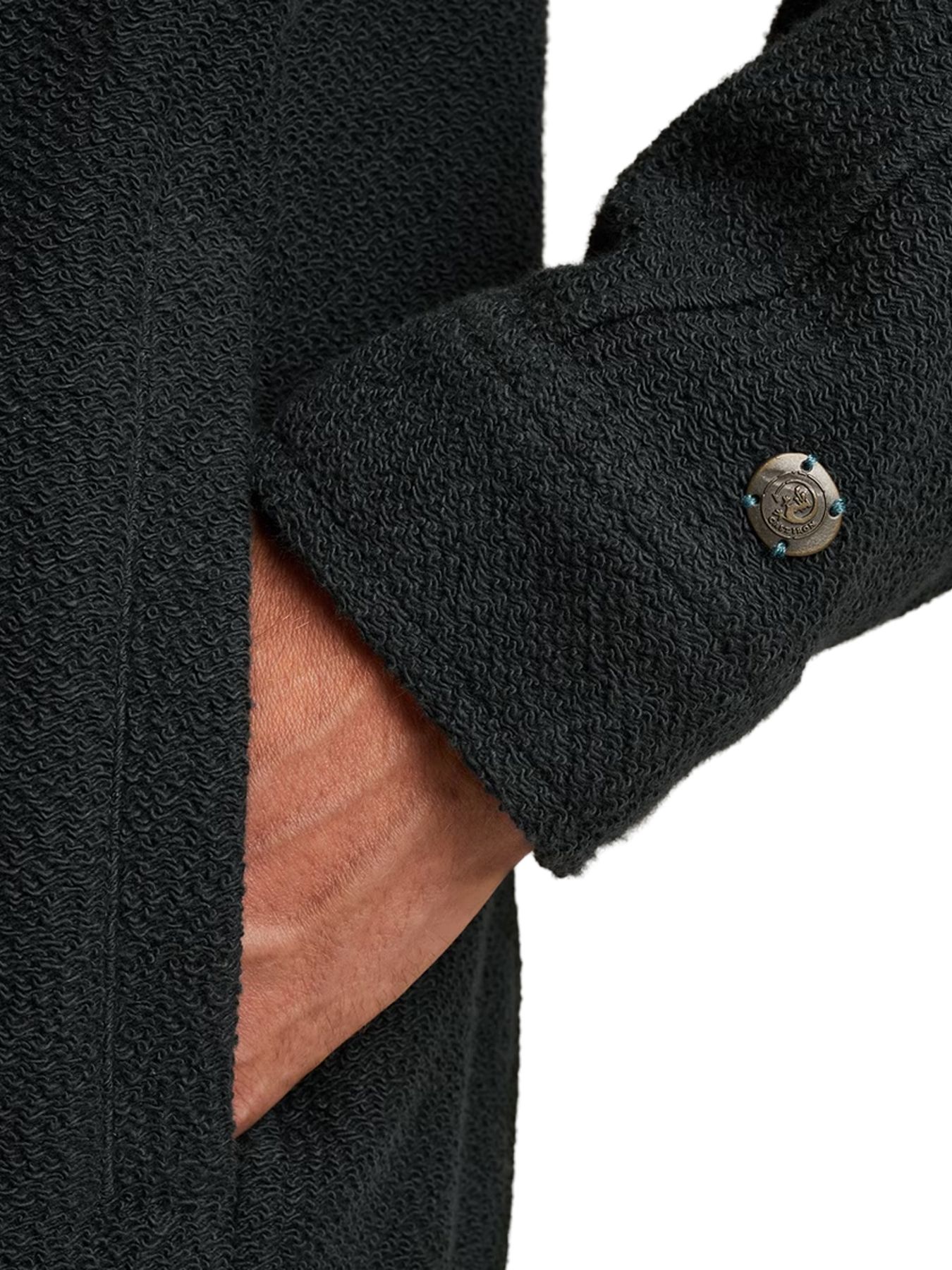 Cast Iron Button jacket frontloop terry Sea Storm 2900154224018