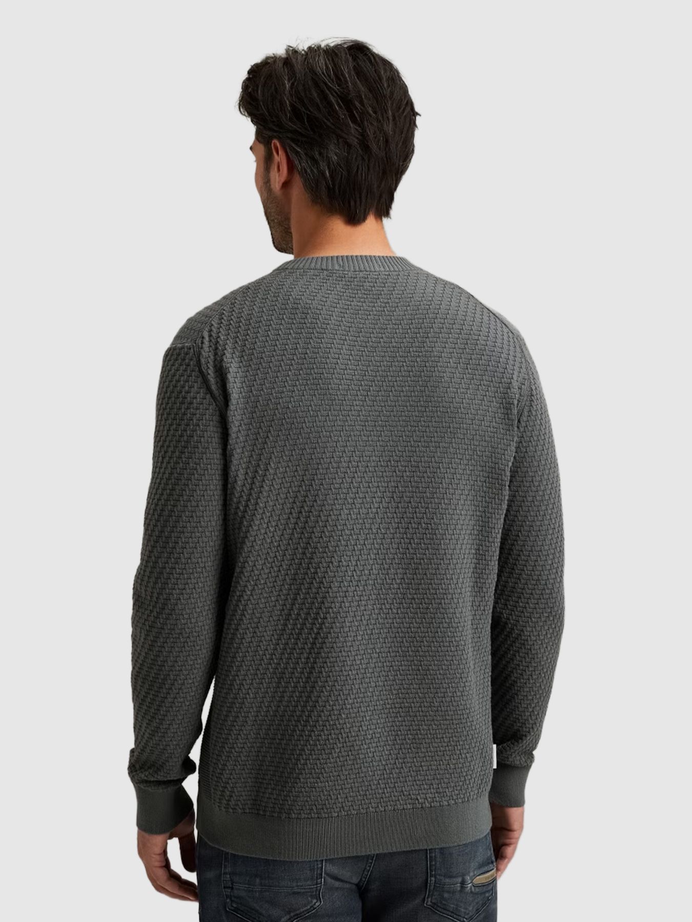 Cast Iron Crewneck regular fit cotton stretc Stormy Weather 2900154231023