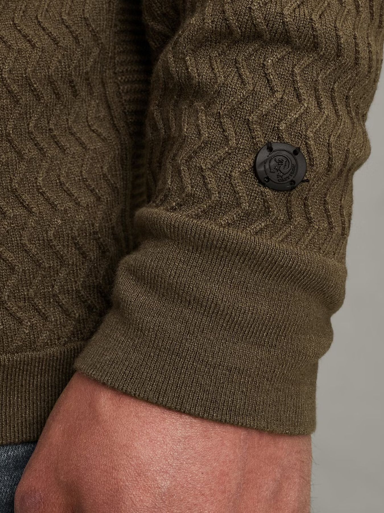Cast Iron Half zip collar ecovero Crocodile 2900154232013 Cast Iron Half zip collar ecovero Crocodile 2900154232013