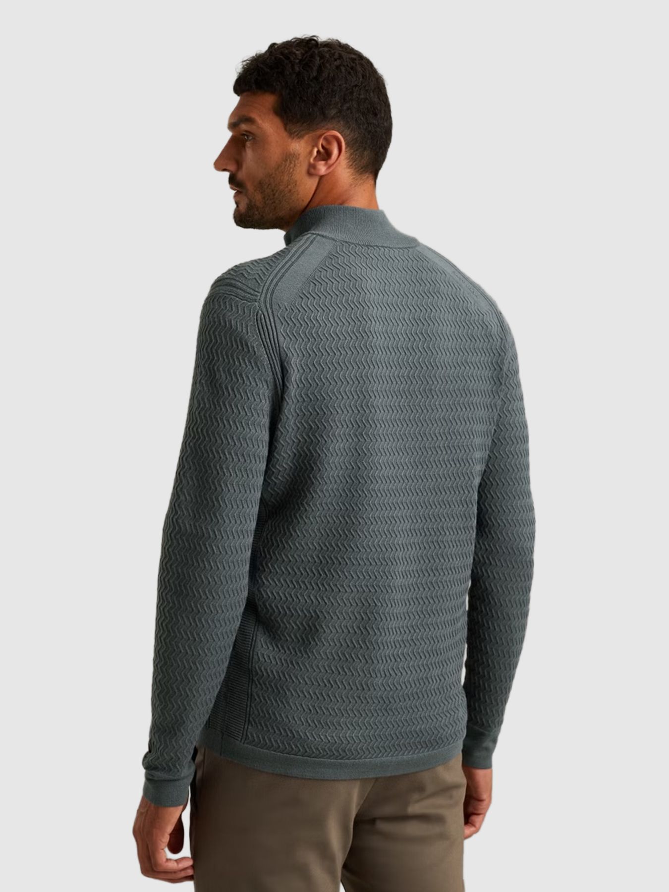 Cast Iron Half zip collar ecovero Stormy Weather 2900154234017 Cast Iron Half zip collar ecovero Stormy Weather 2900154234017