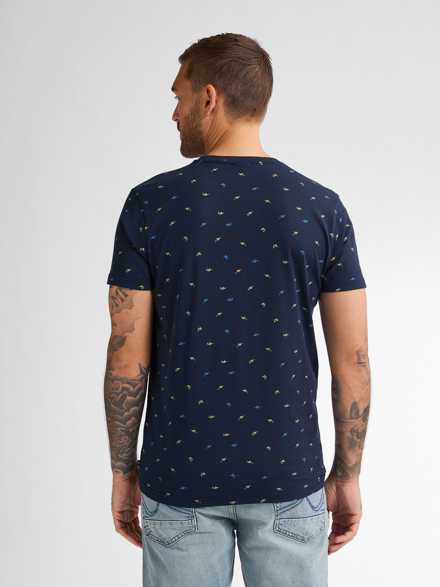 Petrol Industries Men T-Shirt SS AOP 5178 navy blue 2900154261099