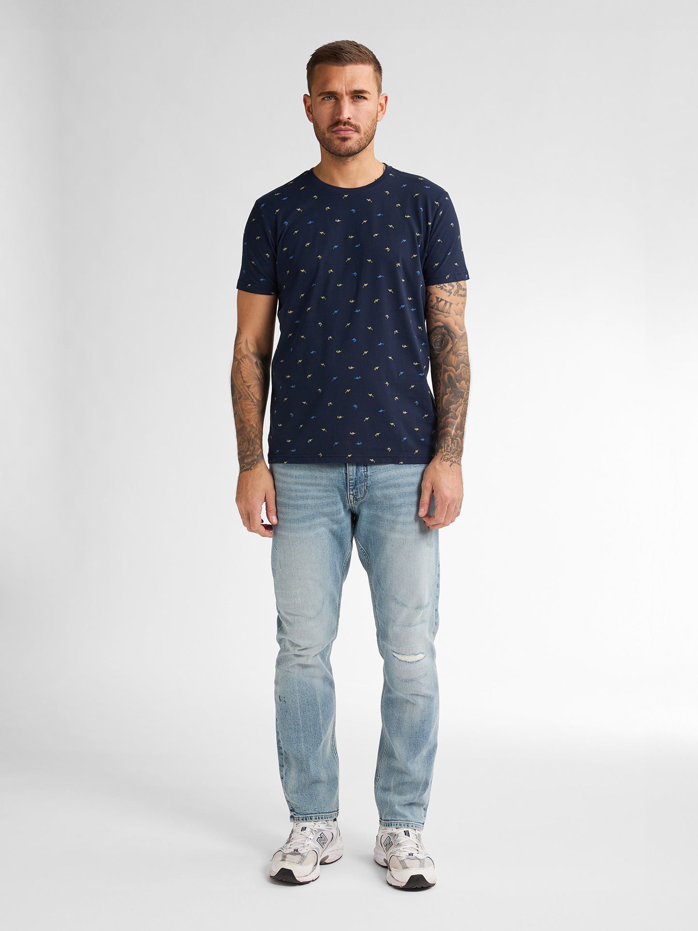 Petrol Industries Men T-Shirt SS AOP 5178 navy blue 2900154261099