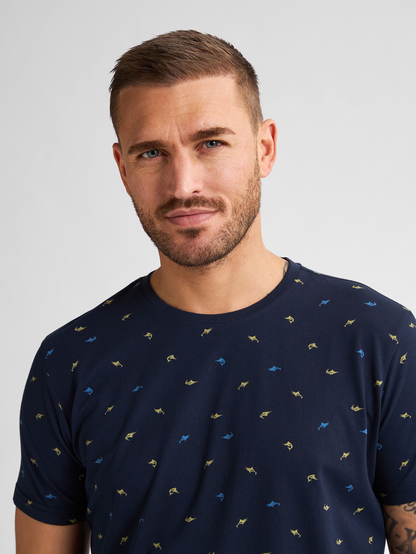Petrol Industries Men T-Shirt SS AOP 5178 navy blue 2900154261099
