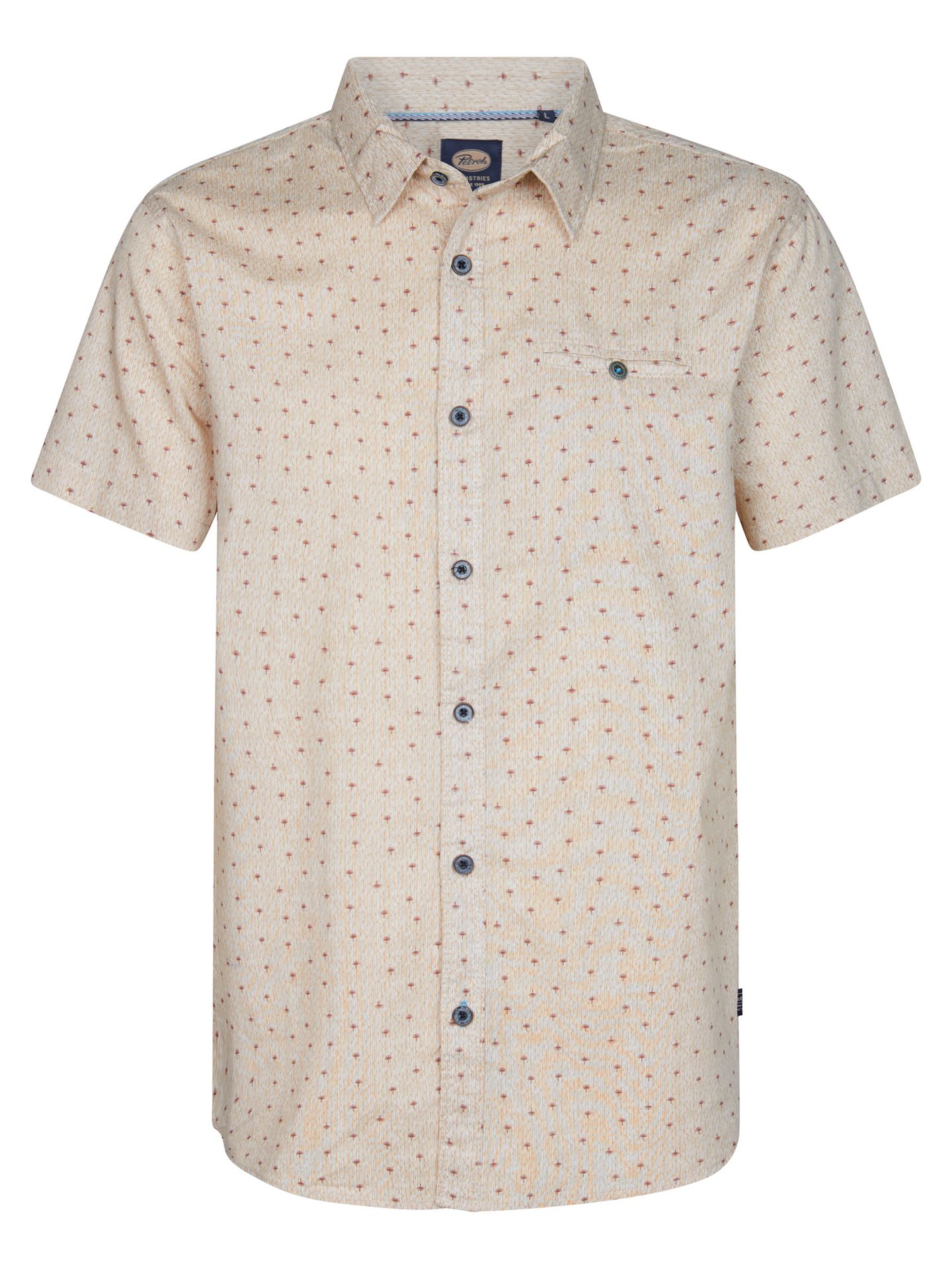 Petrol Industries Men Shirt Short Sleeve AOP 7130 light tan 00112109-EKA26002700000141