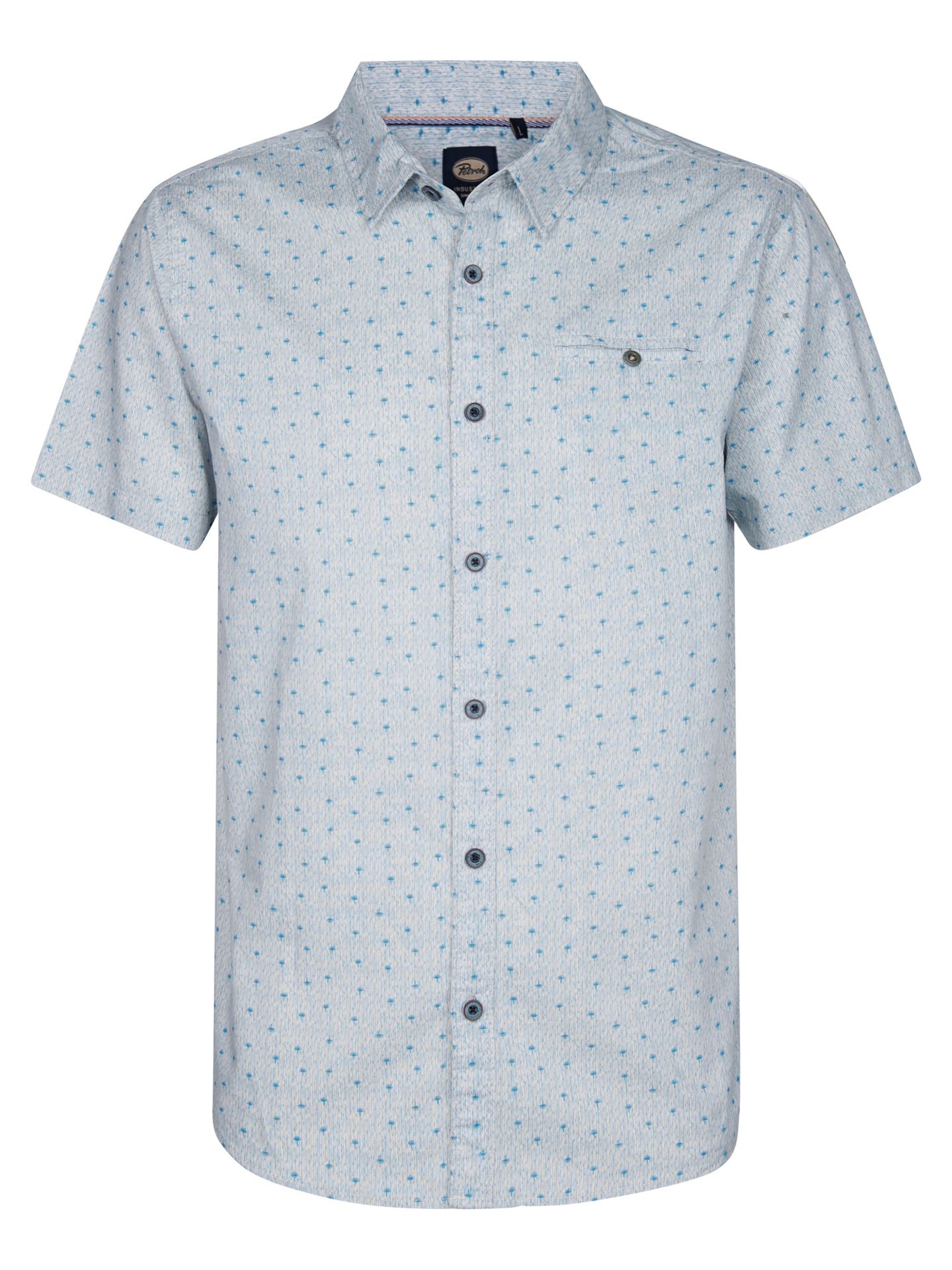 Petrol Industries Men Shirt Short Sleeve AOP 5187 pale blue 00112109-EKA26002700000149