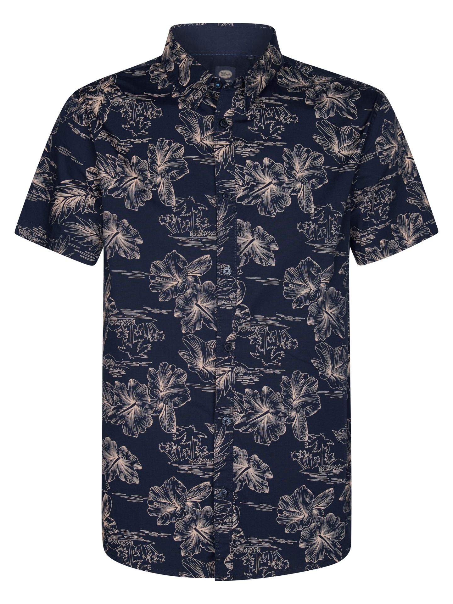 Petrol Industries Men Shirt Short Sleeve AOP 5178 navy blue 00112112-EKA26002700000114