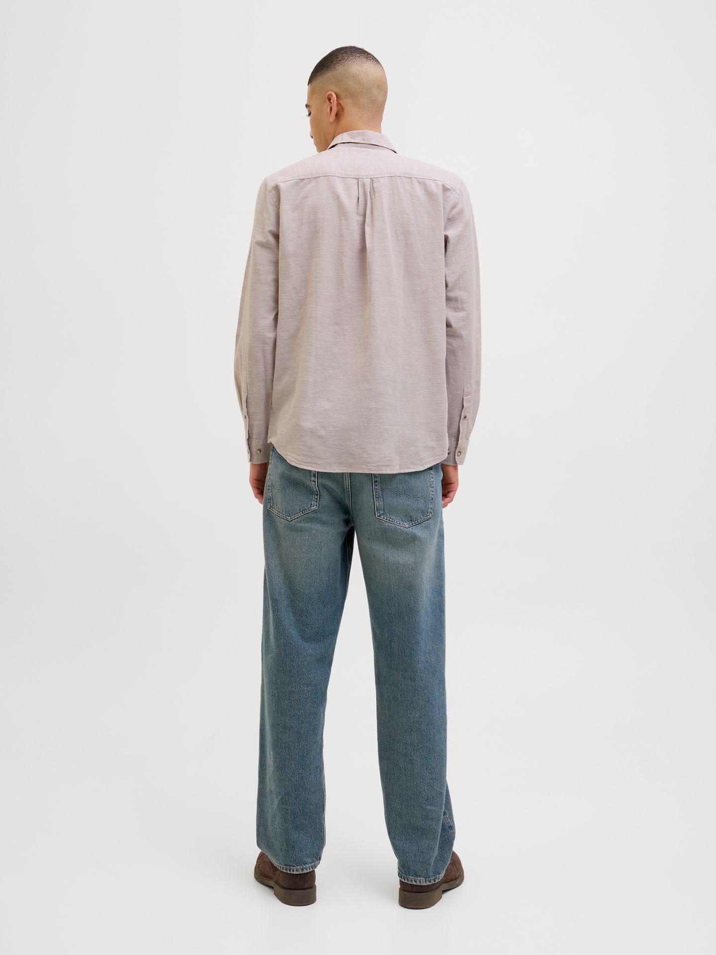 Jack & Jones JJESUMMER SHIRT LS SN Crockery 2900154308015