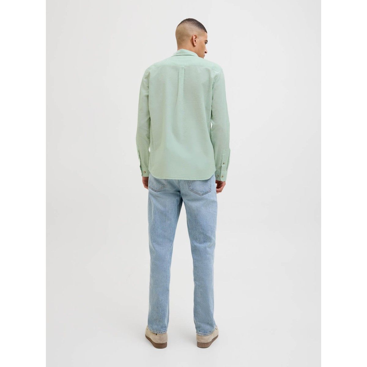 Jack & Jones JJESUMMER SHIRT LS SN Iceberg Green 2900154312029 Jack & Jones JJESUMMER SHIRT LS SN Iceberg Green 2900154312029