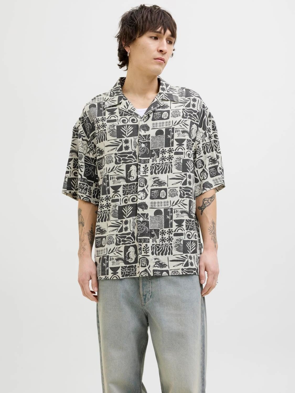 JJWAYNE AOP RESORT SHIRT SS