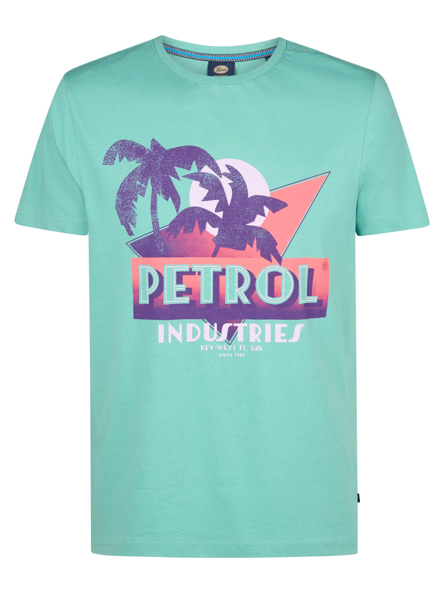 Petrol Industries Men T-Shirt SS Classic Print 6169 aqua green 00112141-EKA26002700000154