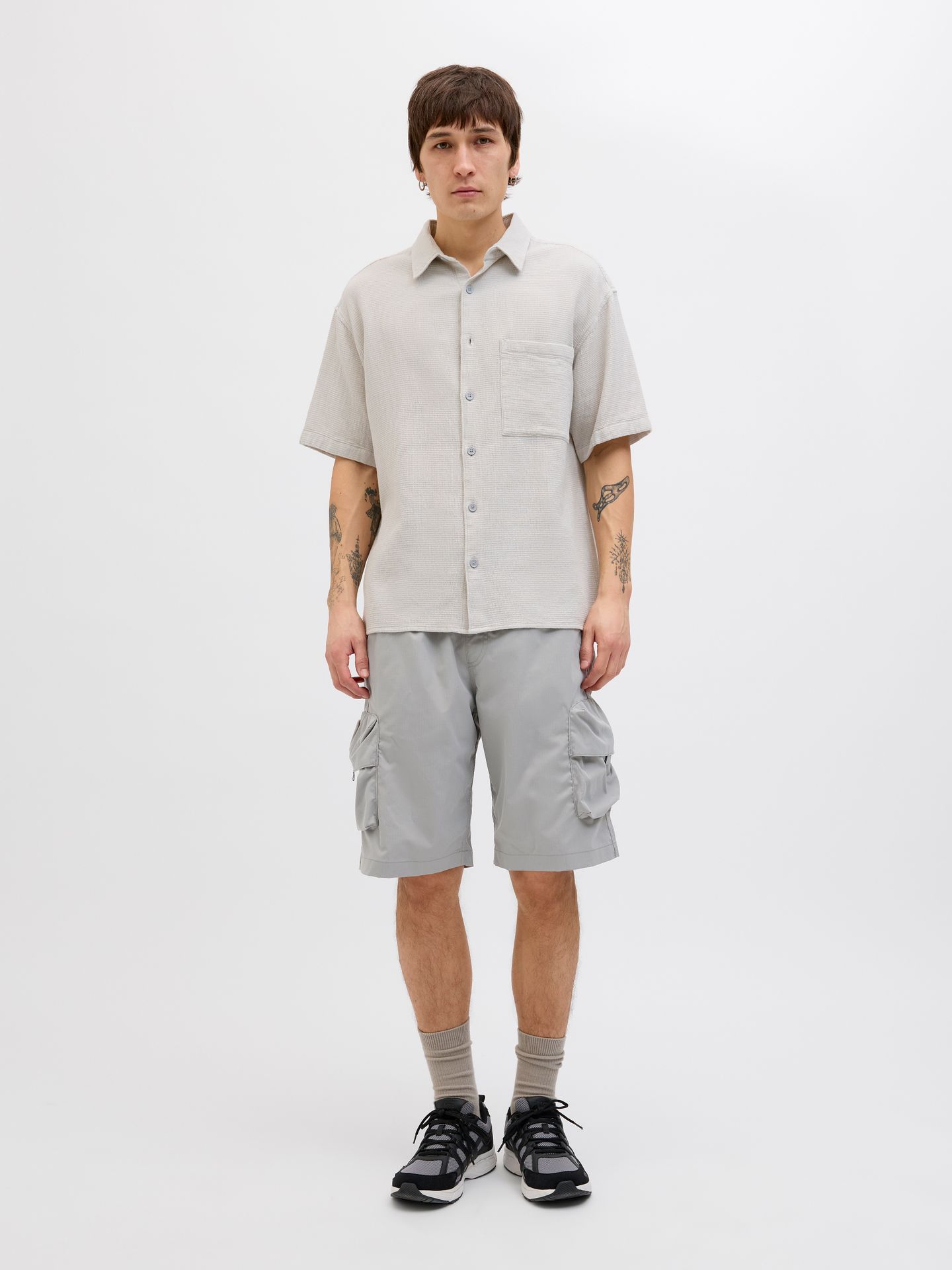Jack & Jones JPSTCOLE HART TECH CARGO SHORTS MID Ultimate Grey 2900156072020
