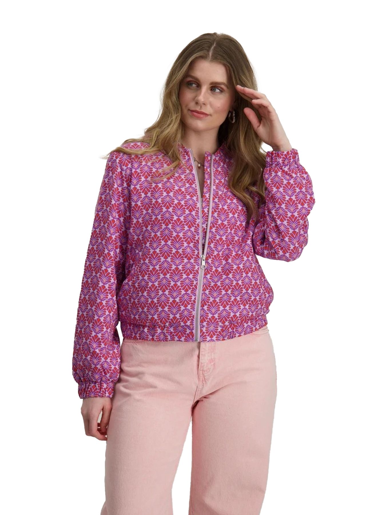 Only ONLBIANA AOP BOMBER CS OTW Roseate Spoonbill/Beach 00112154-EKA26011400002701