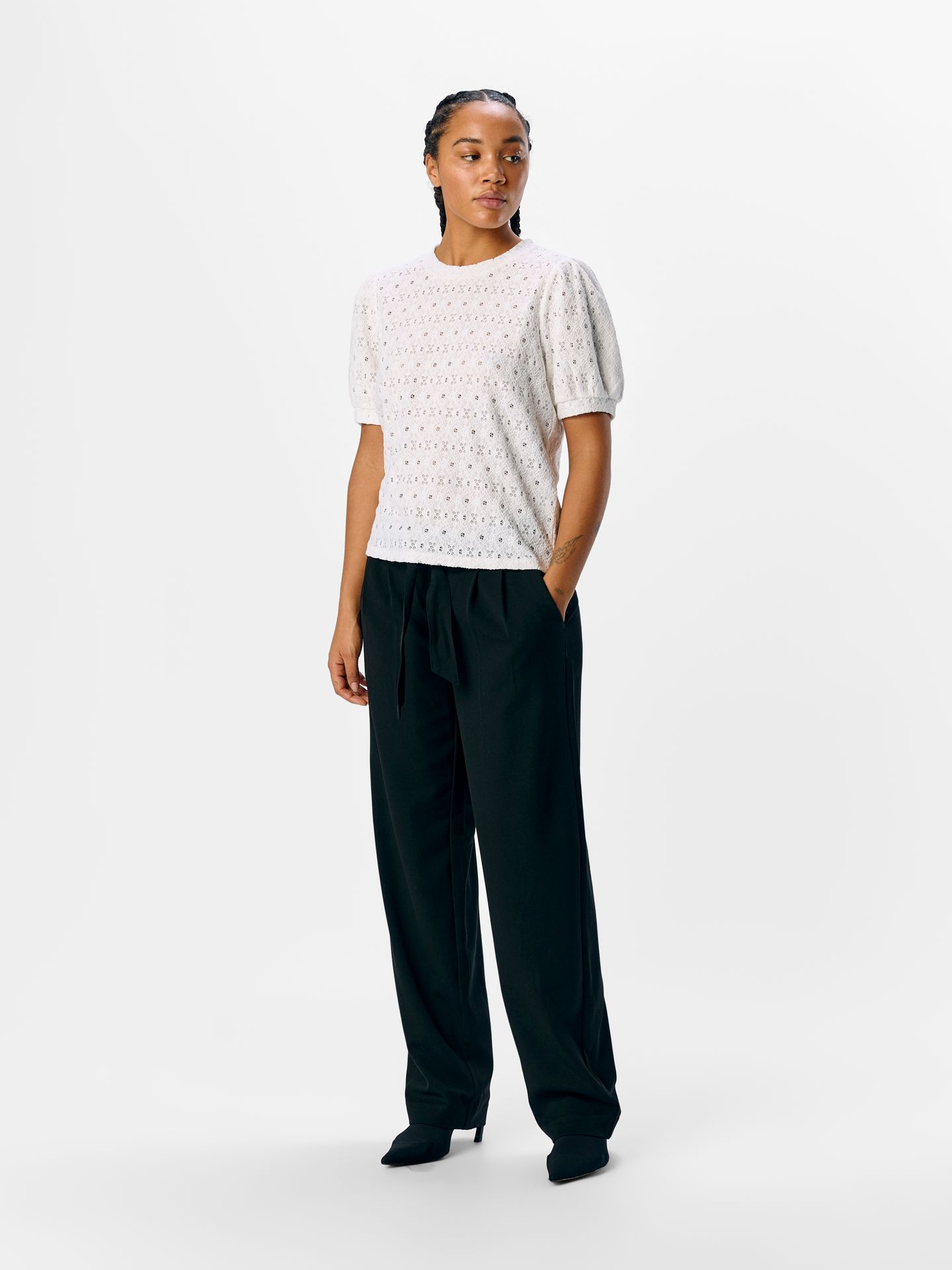 Object OBJLAILA S/S RE TOP NOOS Cloud Dancer 2900154602014