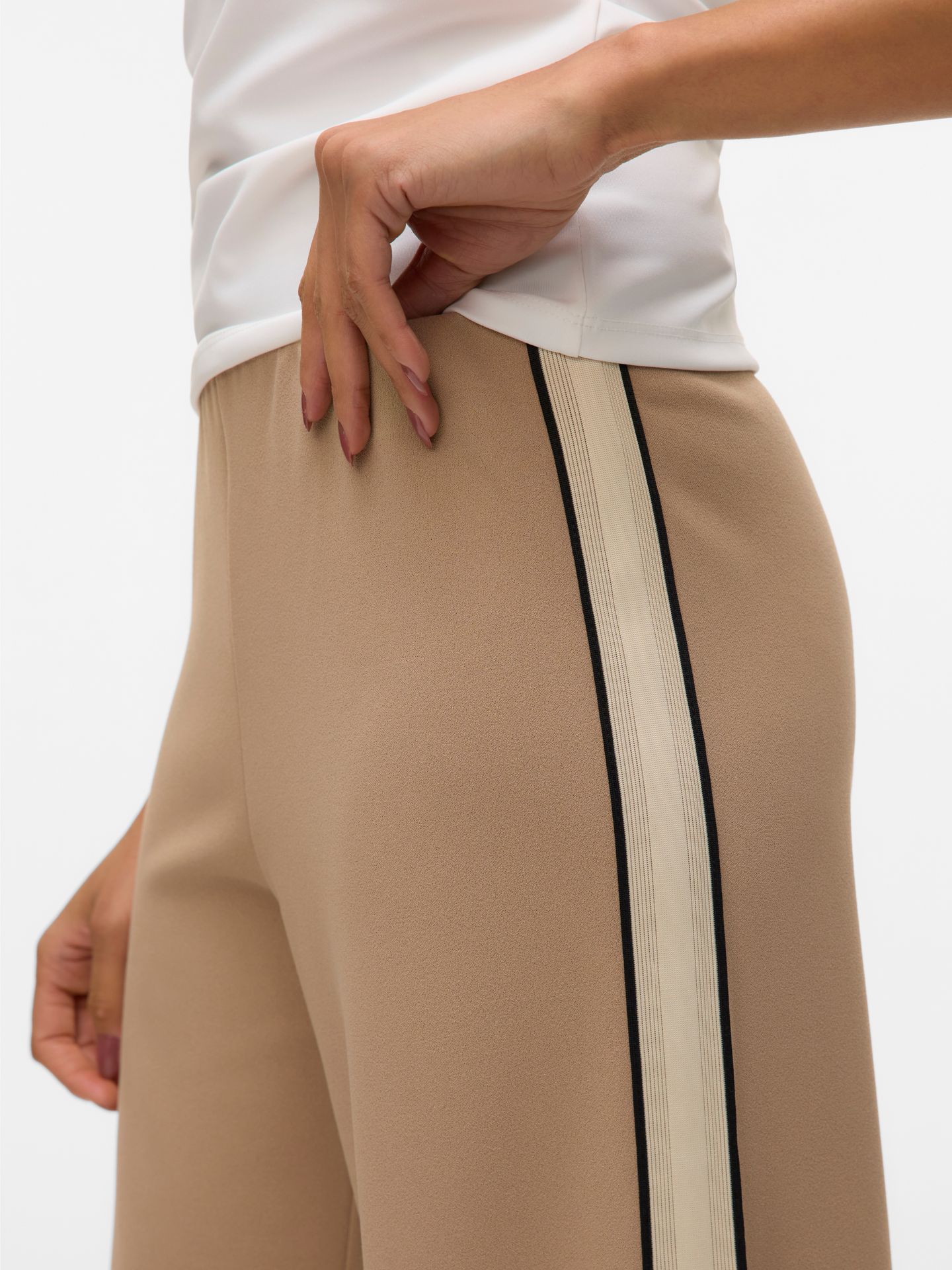 Vero Moda VMBERLIN MW WIDE PANEL PANT NOOS Silver Mink/PANEL A1 2900154392014