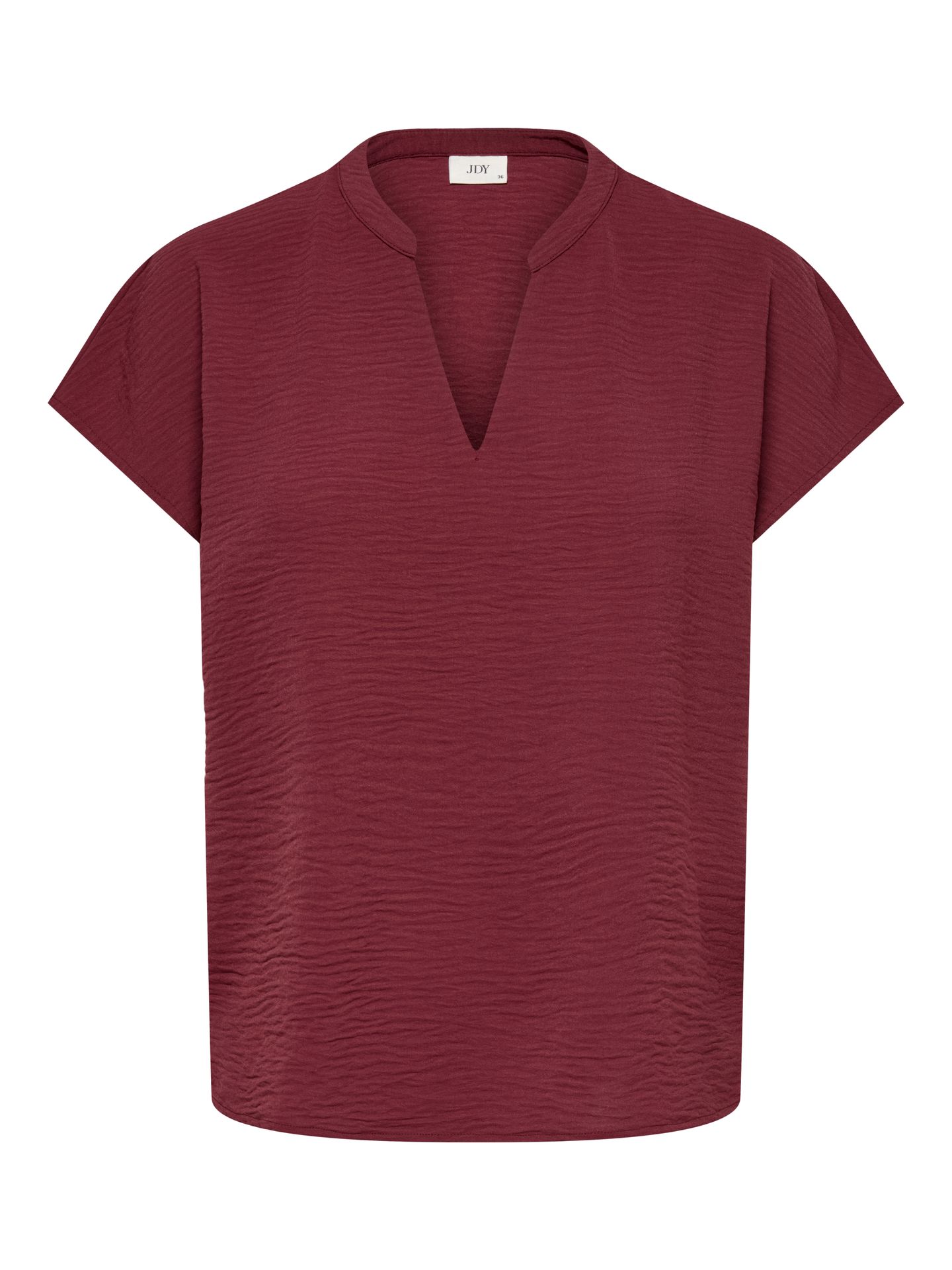 JDY JDYLION LIFE S/S TOP WVN NOOS Oxblood Red 00112157-EKA26011400000559