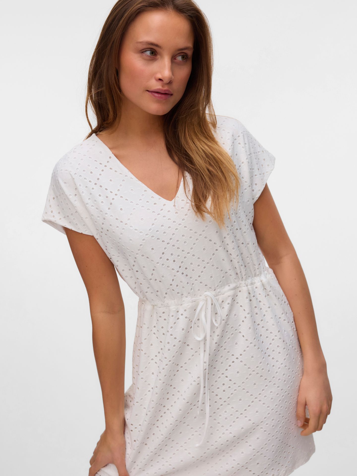 Vero Moda VMTASSA SS SHORT DRESS JRS NOOS Snow White 2900154651050