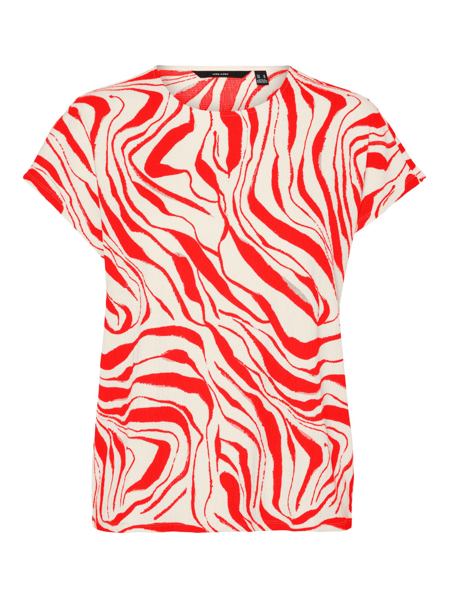 Vero Moda VMPOET SS TOP JRS GA BOO Fiery Red/SIMPLE 2900154414051