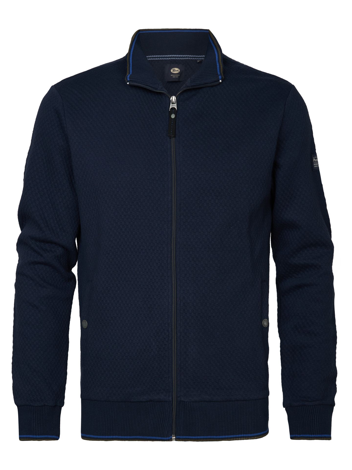 Petrol Industries Men Sweater Collar Zip 5178 navy blue 00112175-EKA26002700000114