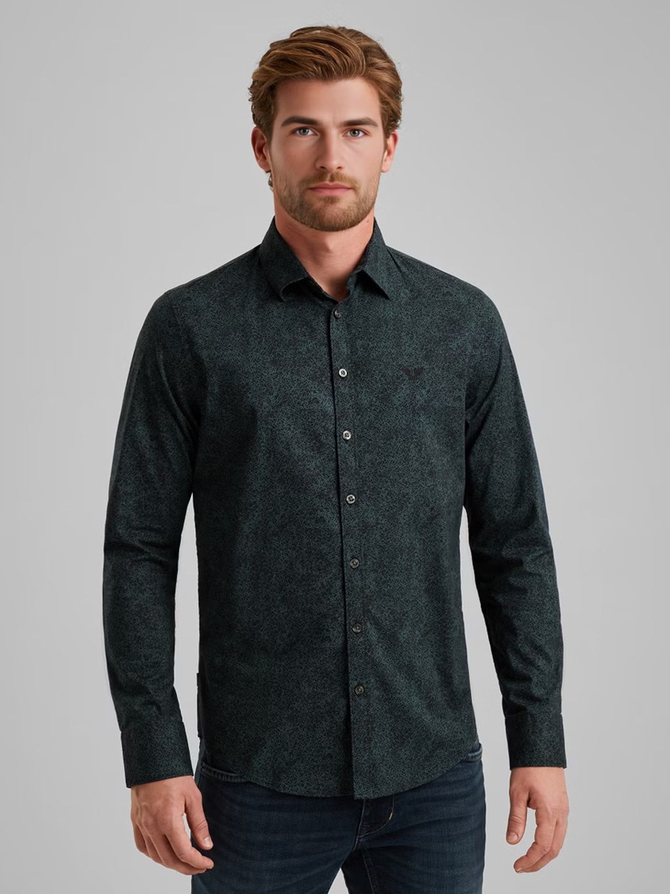 Pme Legend LONG SLEEVE SHIRT Print on Ctn/Lyc Salute 2900154495036