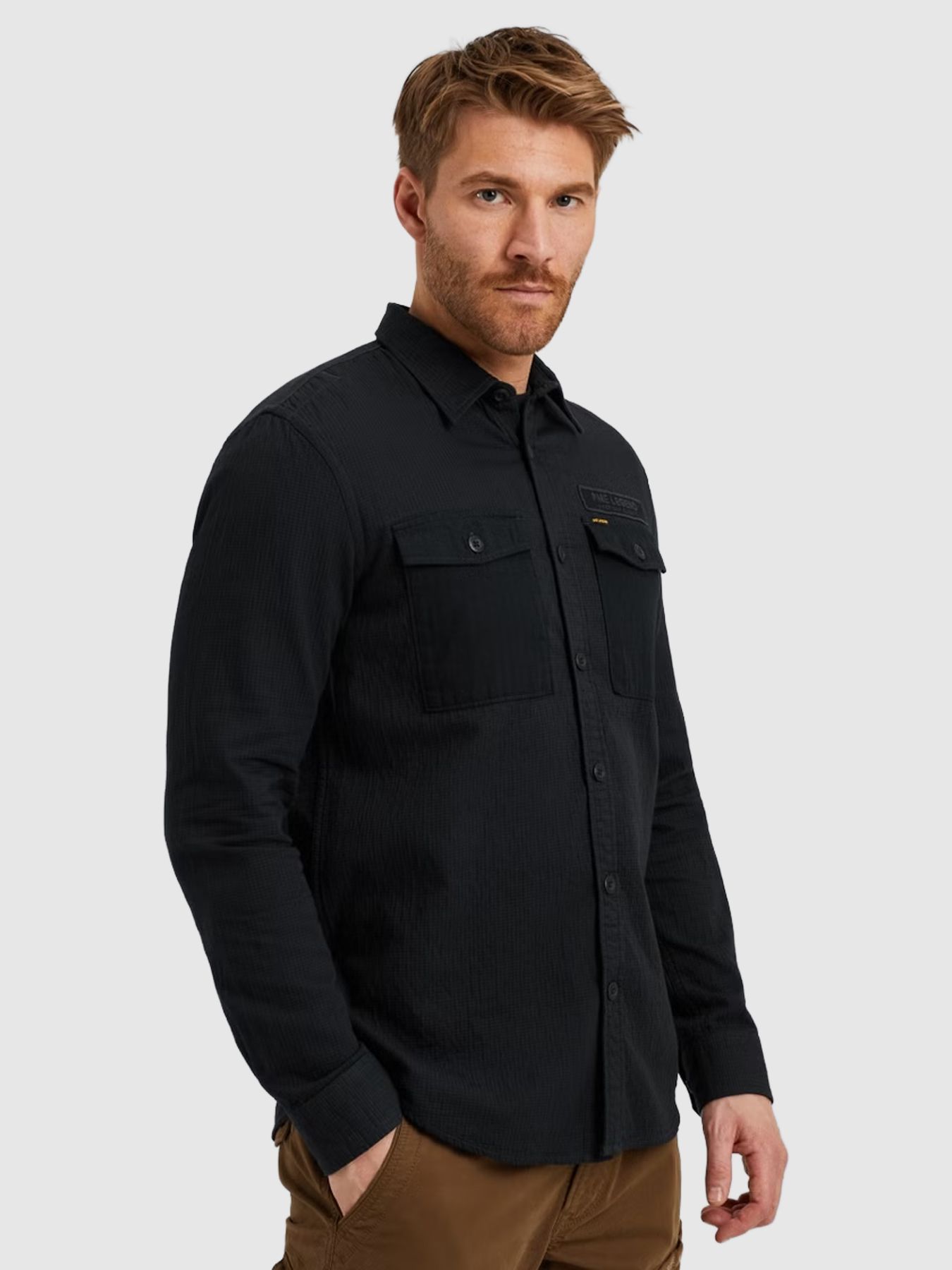 Pme Legend LONG SLEEVE SHIRT Quilt Poplin Salute 2900154496040