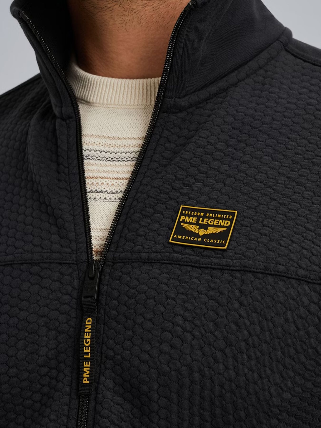 Pme Legend Zip jacket jacquard interlock swea Salute 2900154502017
