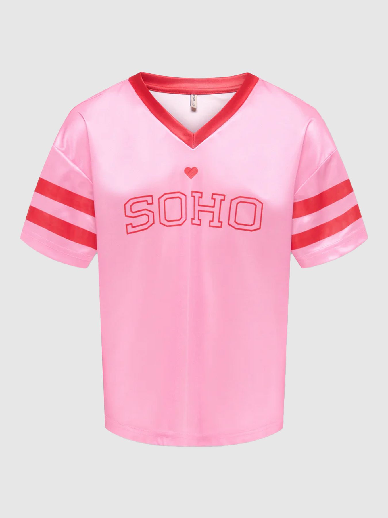 Kids Only KOGLULU S/S V-NECK SPORTY TOP CS JR Begonia Pink/Pirouette 00112224-EKA26011400002094