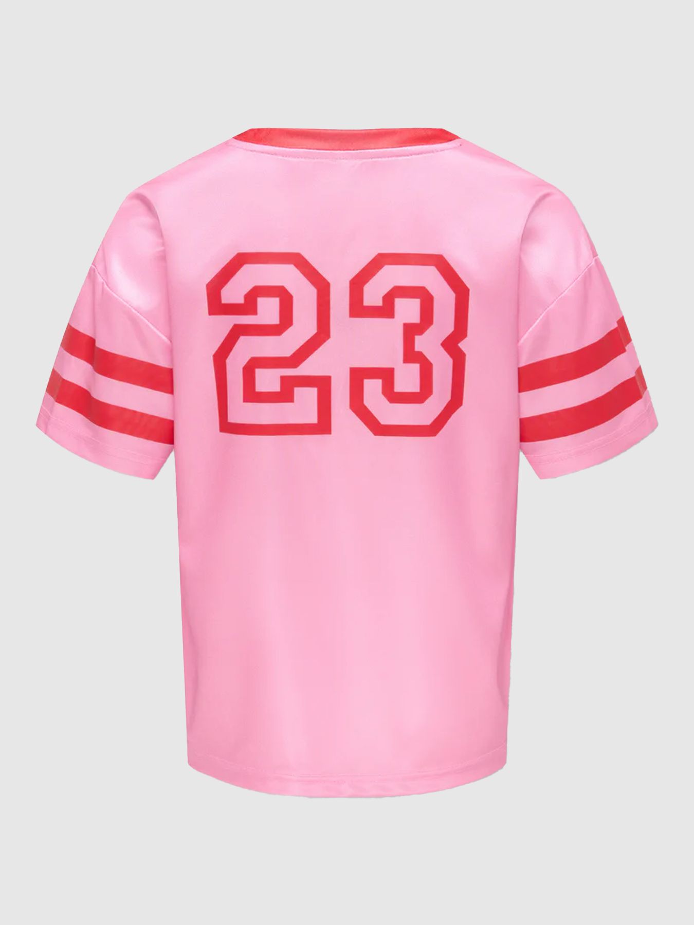 Kids Only KOGLULU S/S V-NECK SPORTY TOP CS JR Begonia Pink/Pirouette 2900163600032