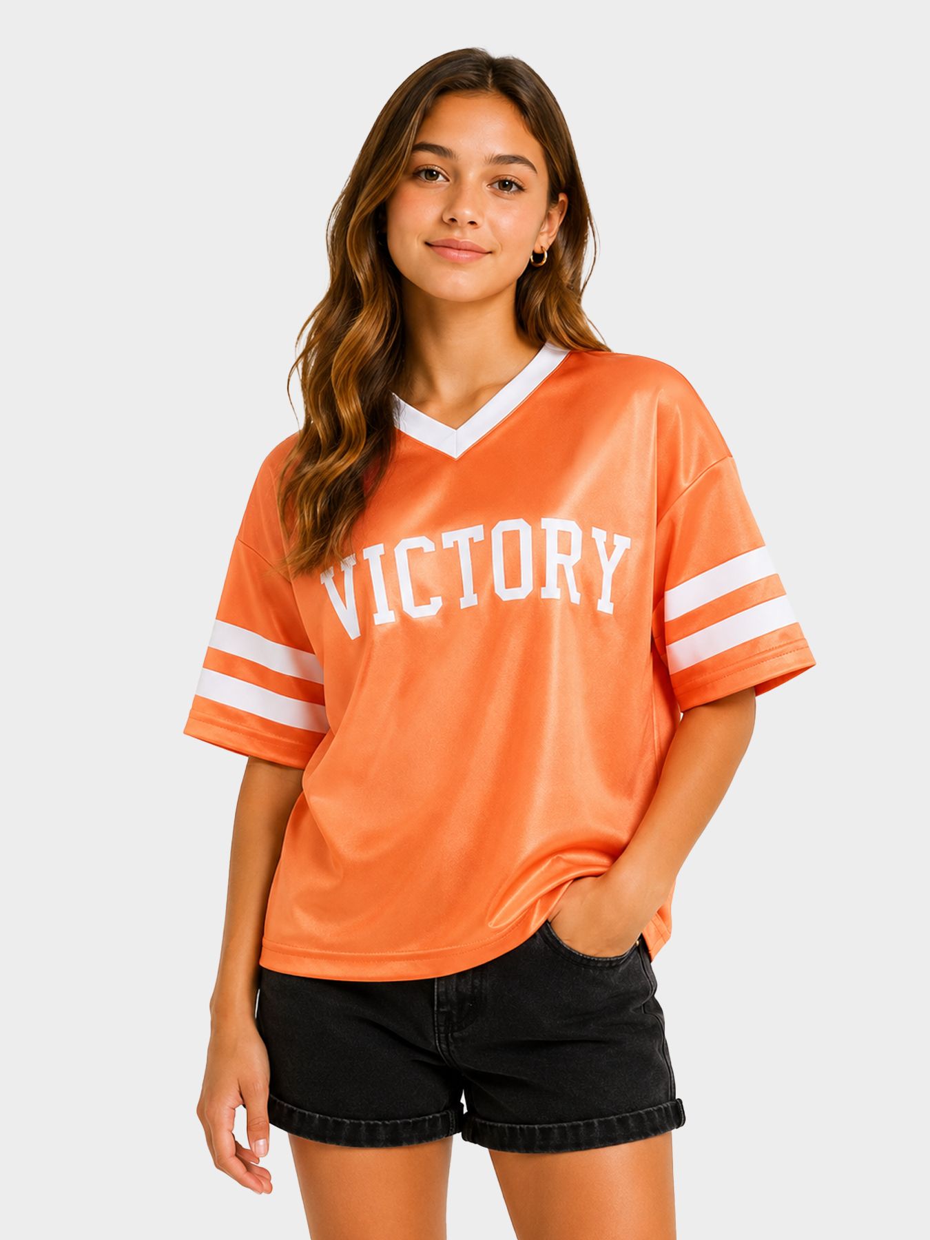 Kids Only KOGLULU S/S V-NECK SPORTY TOP CS JR Oriole/Victory/26 00112224-EKA26011400003493
