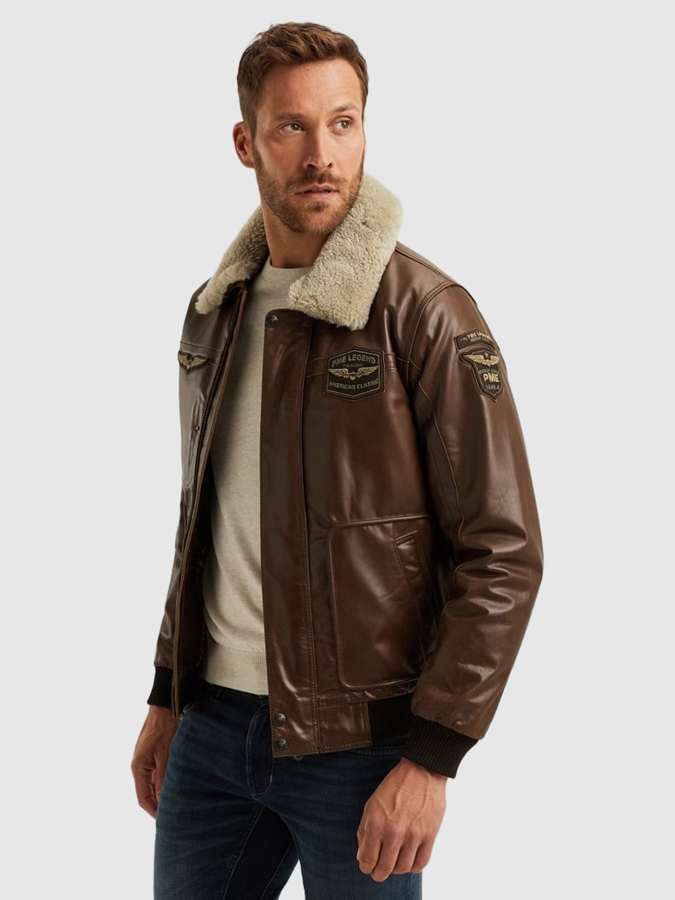 Pme Legend Flight jacket HUDSON Buff Carwan D.Brown 2900154522015