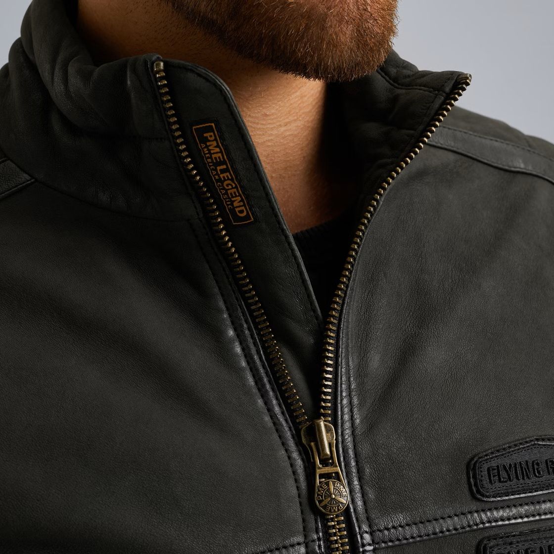 Pme Legend Flight jacket AIRBRIDGE Sheep Snuf Jet Black 2900154523043