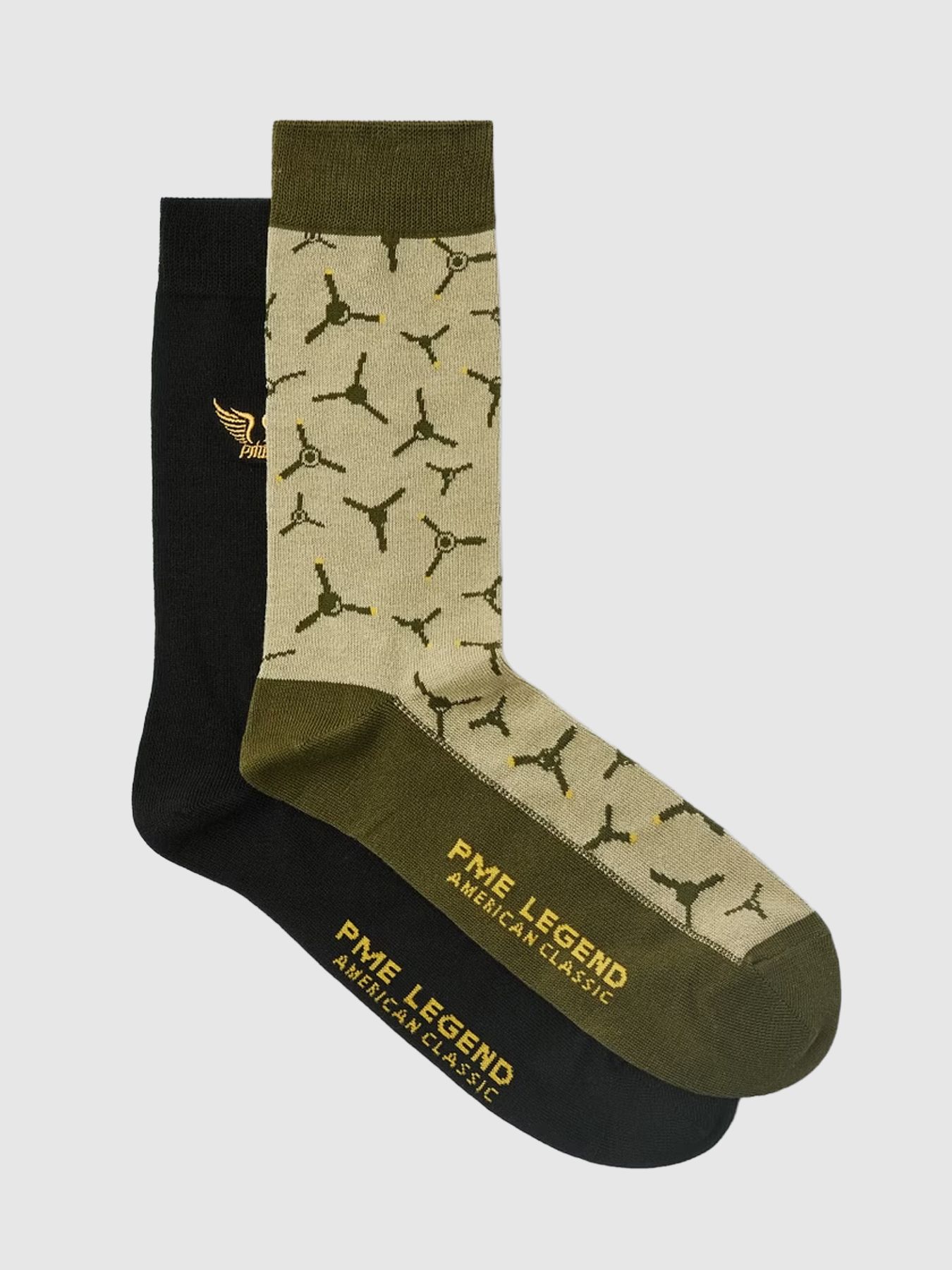 Pme Legend Socks Cotton blend 2-pack Oil Green 00112236-6379