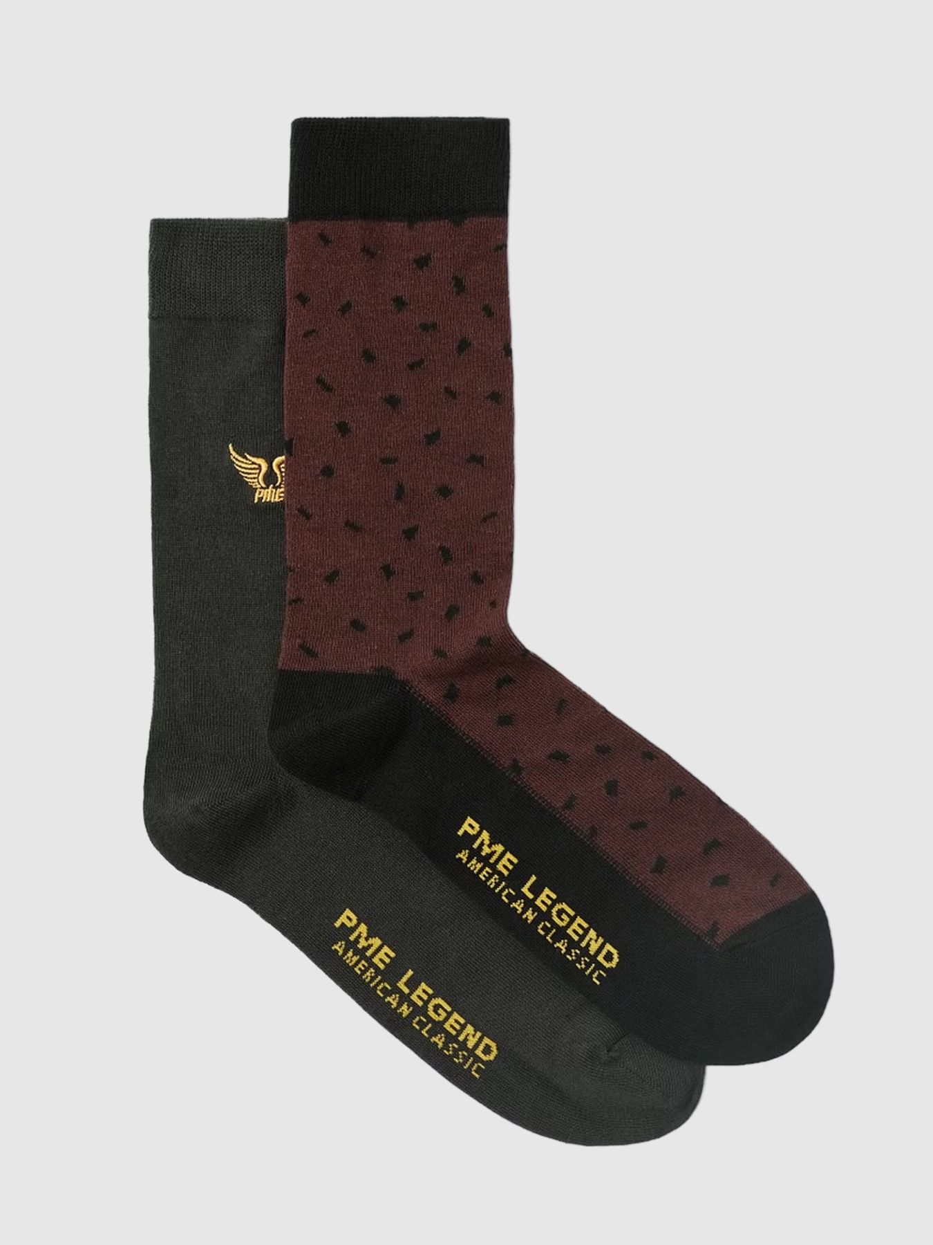 Pme Legend Socks Cotton blend 2-pack Marron 2900154535015