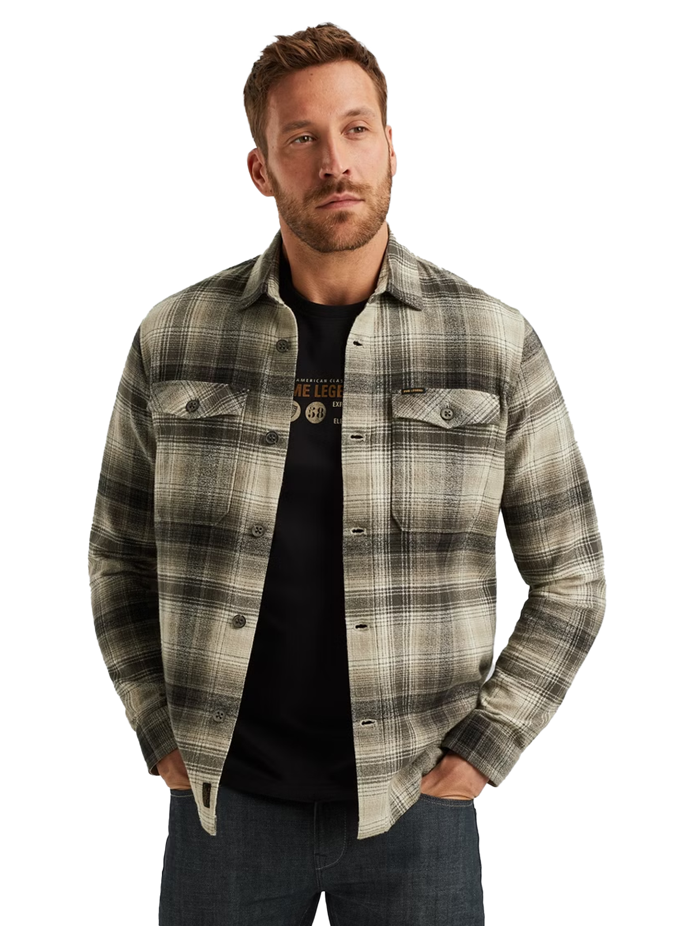 Pme Legend LONG SLEEVE SHIRT Brushed Grindle Seneca Rock 00112241-8011