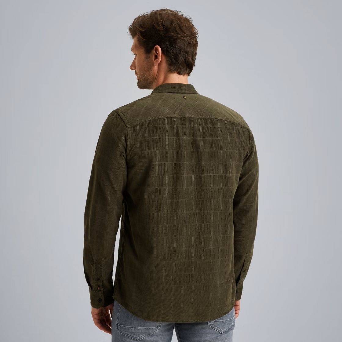 Pme Legend LONG SLEEVE SHIRT Fine Corduroy Beluga 2900154547032 Pme Legend LONG SLEEVE SHIRT Fine Corduroy Beluga 2900154547032