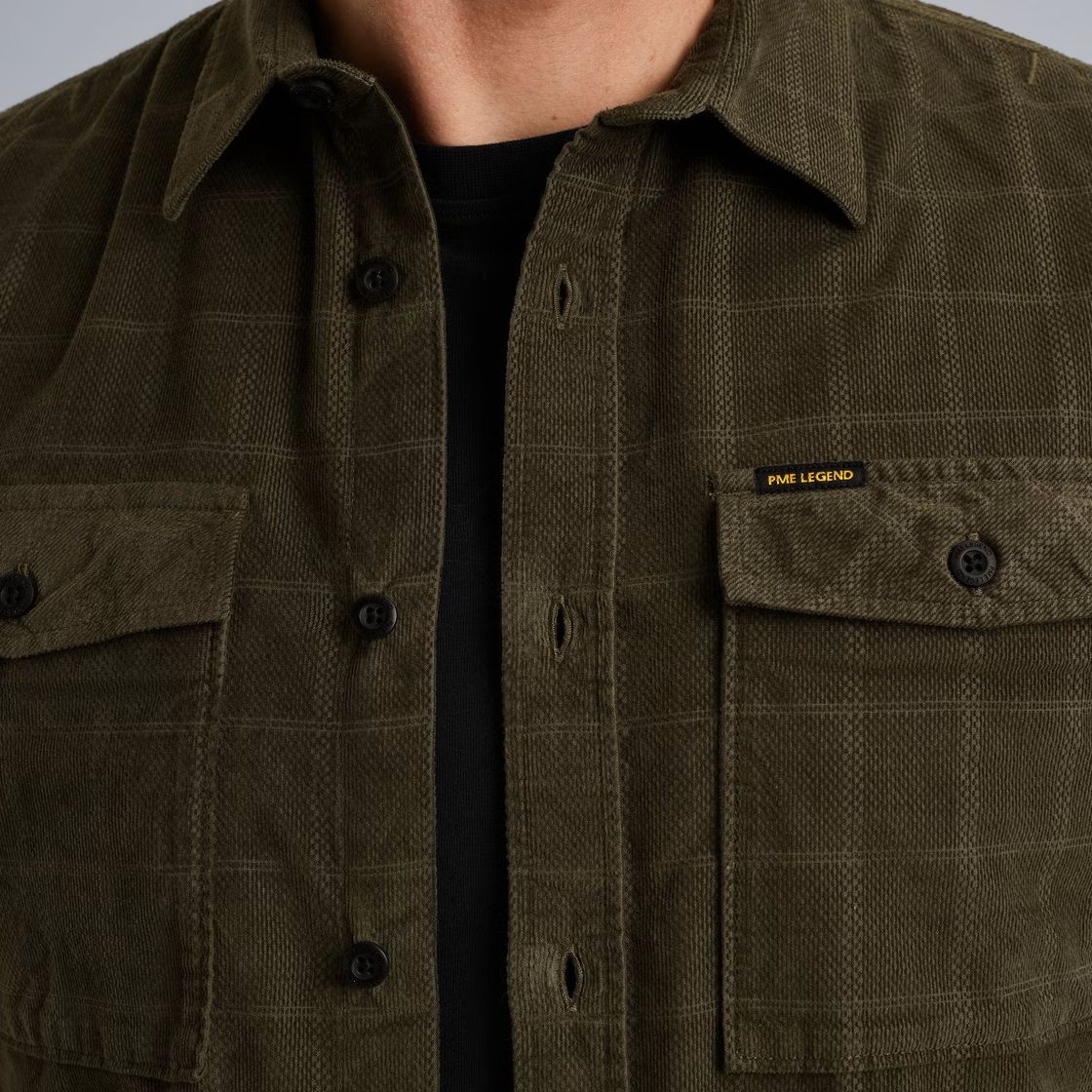 Pme Legend LONG SLEEVE SHIRT Fine Corduroy Beluga 2900154547032 Pme Legend LONG SLEEVE SHIRT Fine Corduroy Beluga 2900154547032
