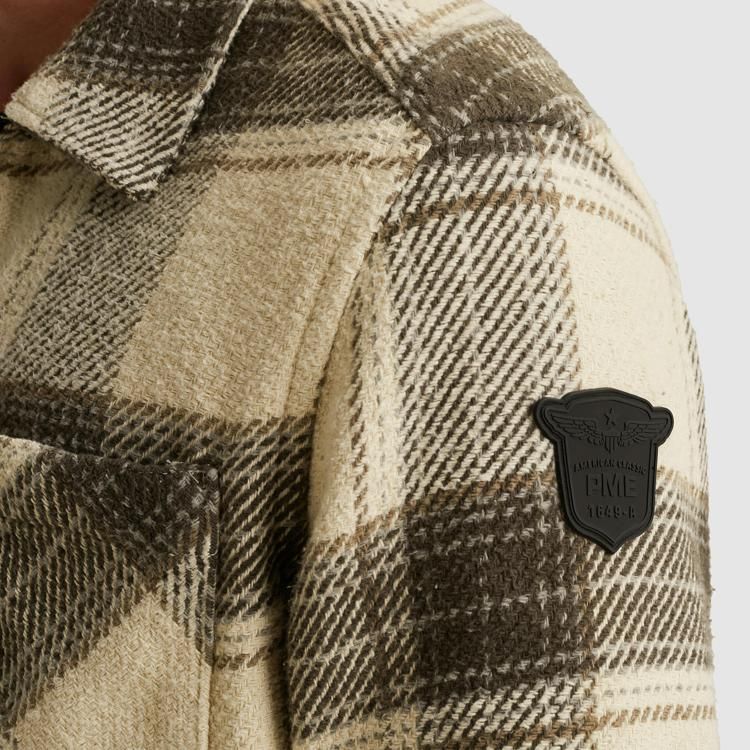 Pme Legend LONG SLEEVE SHIRT Heavy Big Check Bone White 2900154548039