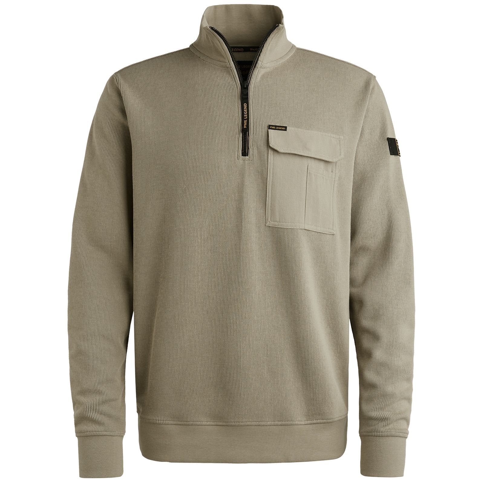 Pme Legend Half zip collar knit look jersey Seneca Rock 00112245-8011