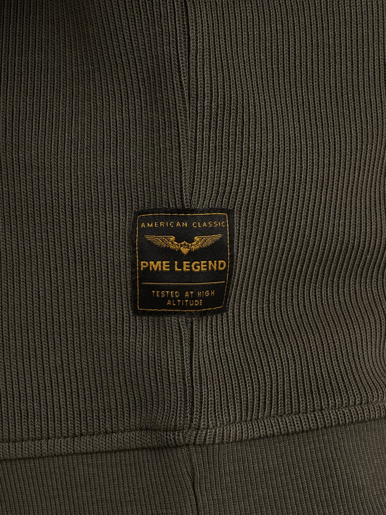 Pme Legend Half zip collar knit look jersey Beluga 2900154551022