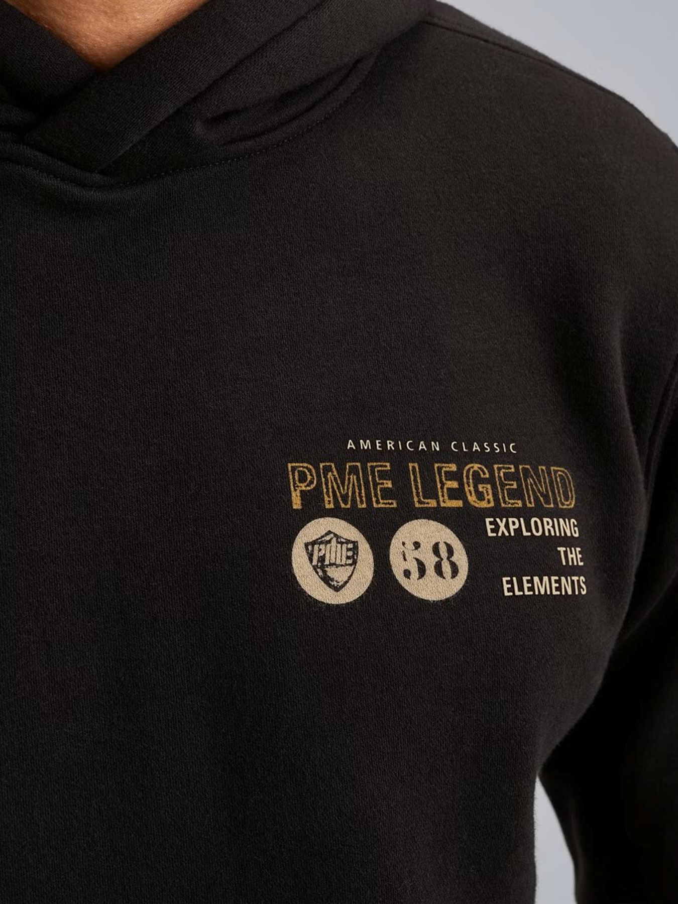Pme Legend Hooded 3t cross fleece Black 2900154554030 Pme Legend Hooded 3t cross fleece Black 2900154554030