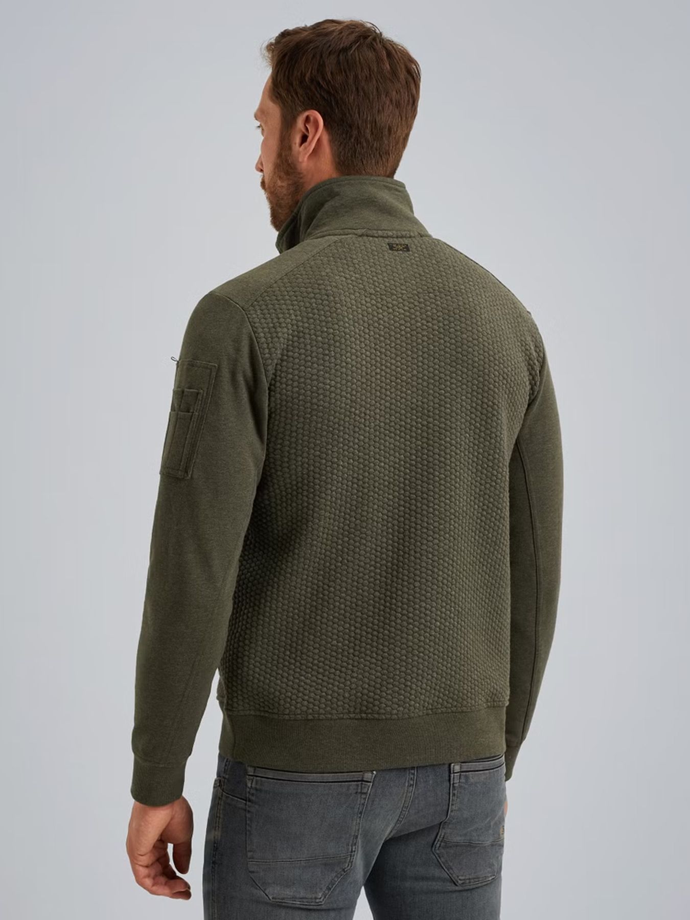 Pme Legend Zip jacket jacquard interlock swea Beluga 2900154555044