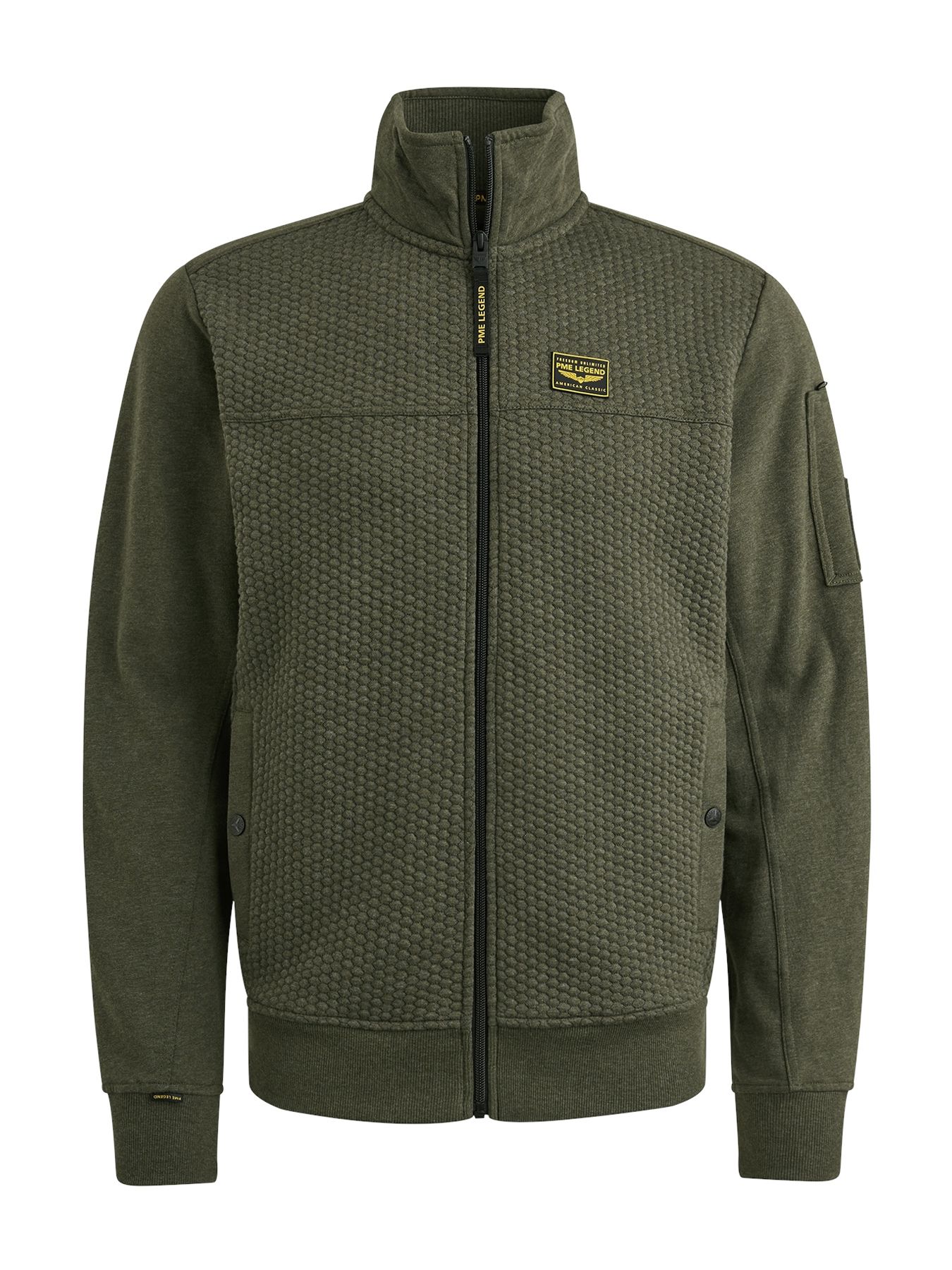 Pme Legend Zip jacket jacquard interlock swea Beluga 2900154555044